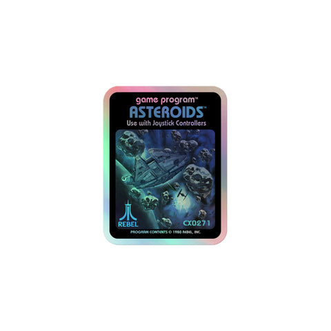 Asteroids Holographic stickers