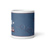 GD Gina DIggers White glossy mug