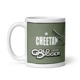 GD Cheetah White glossy mug