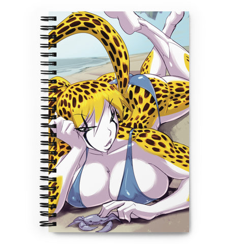 Cheetah Beach Fun Spiral notebook