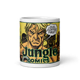 Jungle Comics White glossy mug